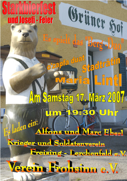 Starkbierfest Ankündigung 2007