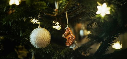ornaments on a christmas tree